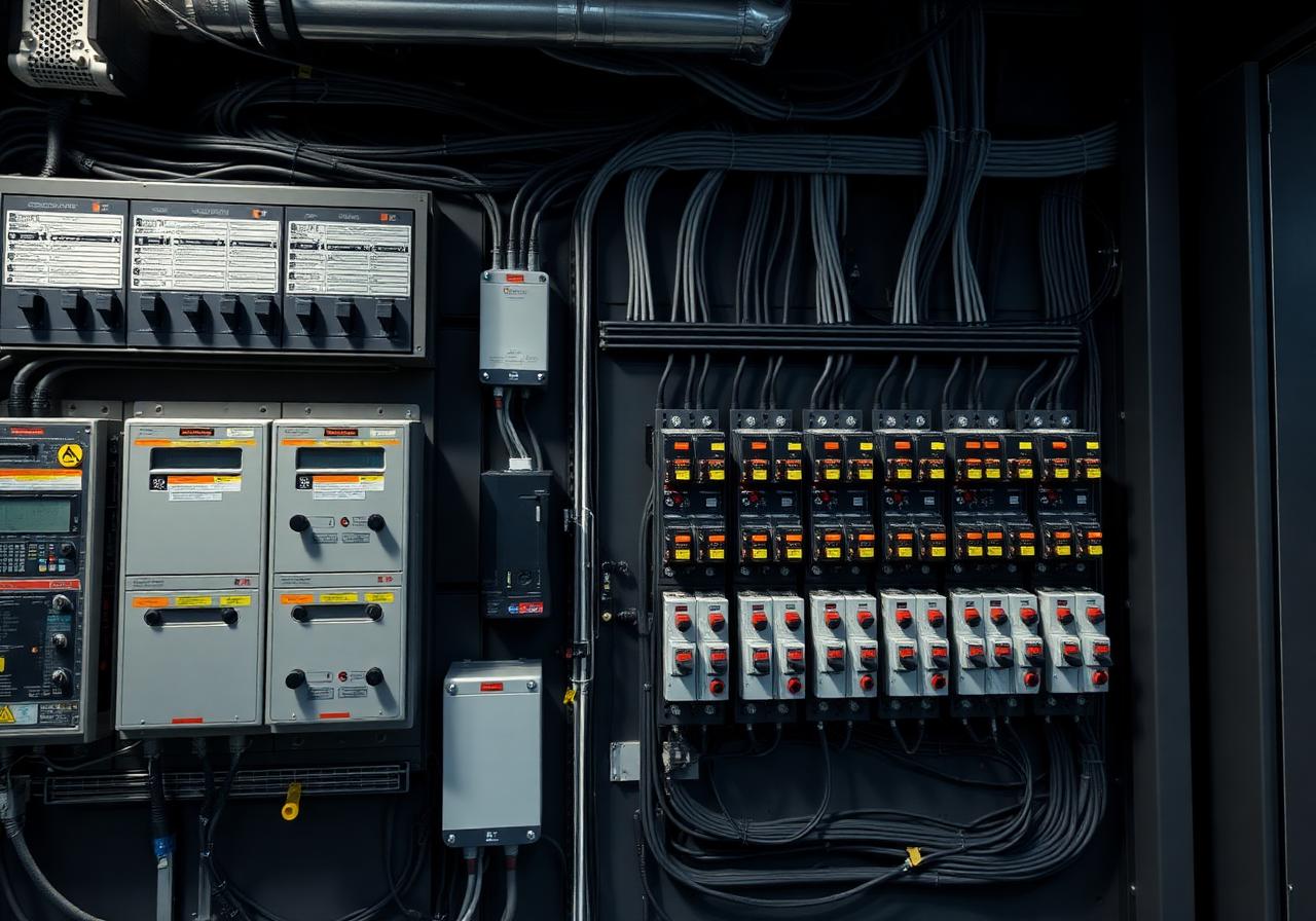 Quadro elétrico industrial